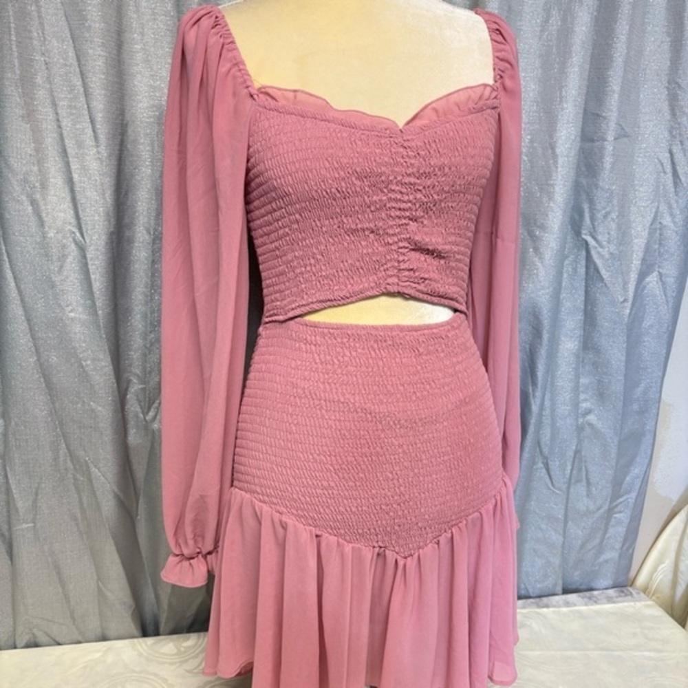 Love Tree Mauve Smocked Skirt Set